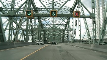 Last crossing towards Montreal on Pont Champlain Bridge 20190621