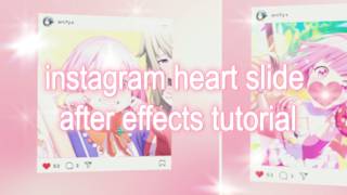 instagram heart slide | after effects tutorial