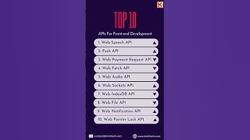 Top 10 APIs for Frontend developement
