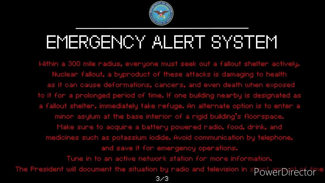 EAS Scenario in America (Nuclear War) YouTube
