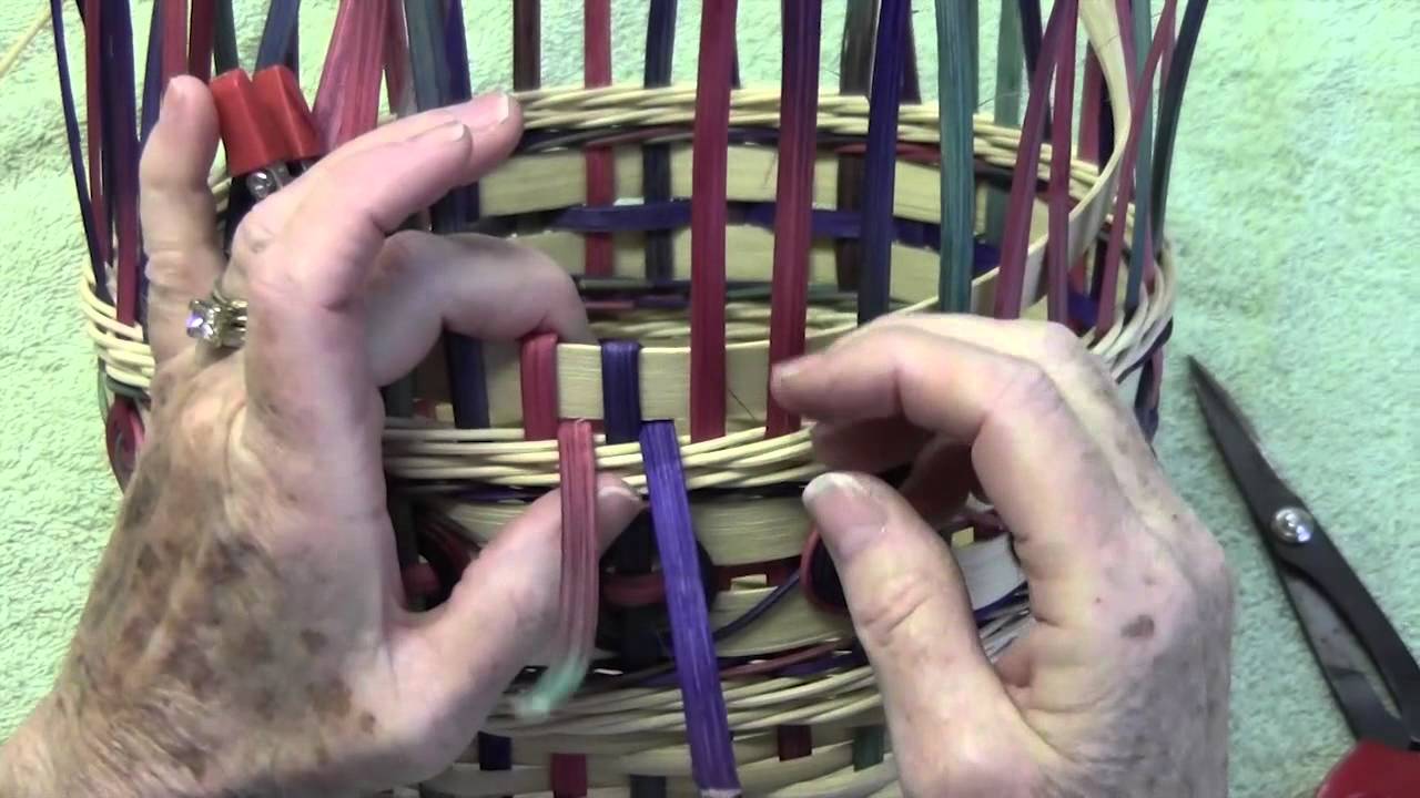 BASKET WEAVING PATTERN TUTORIAL Jagoda Twill, Randing, & Folded Rim