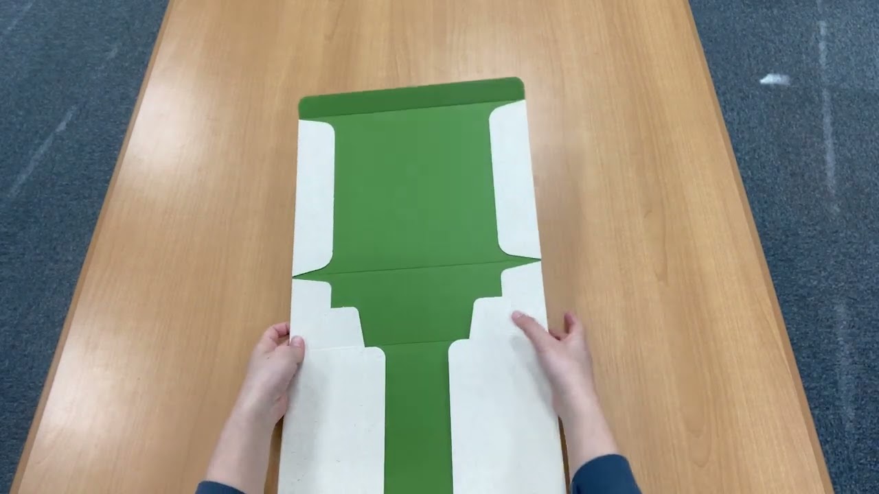皇居　新品ケース　グリーン　箱無し ケースN式 クリーム×緑 237×312×97: ギフトボックス・外箱｜包装資材