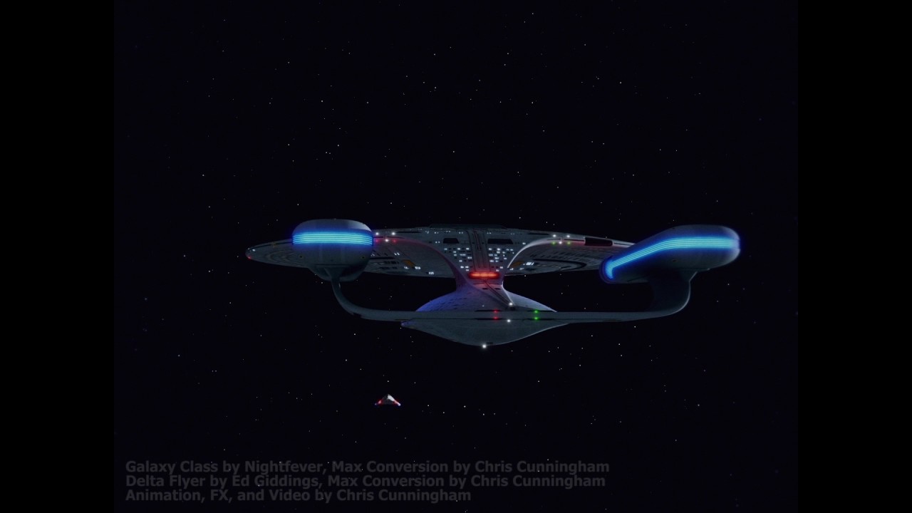 star trek voyager timeless challenger delta flyer chase and battle voyager how the delta flyer went to slipstream