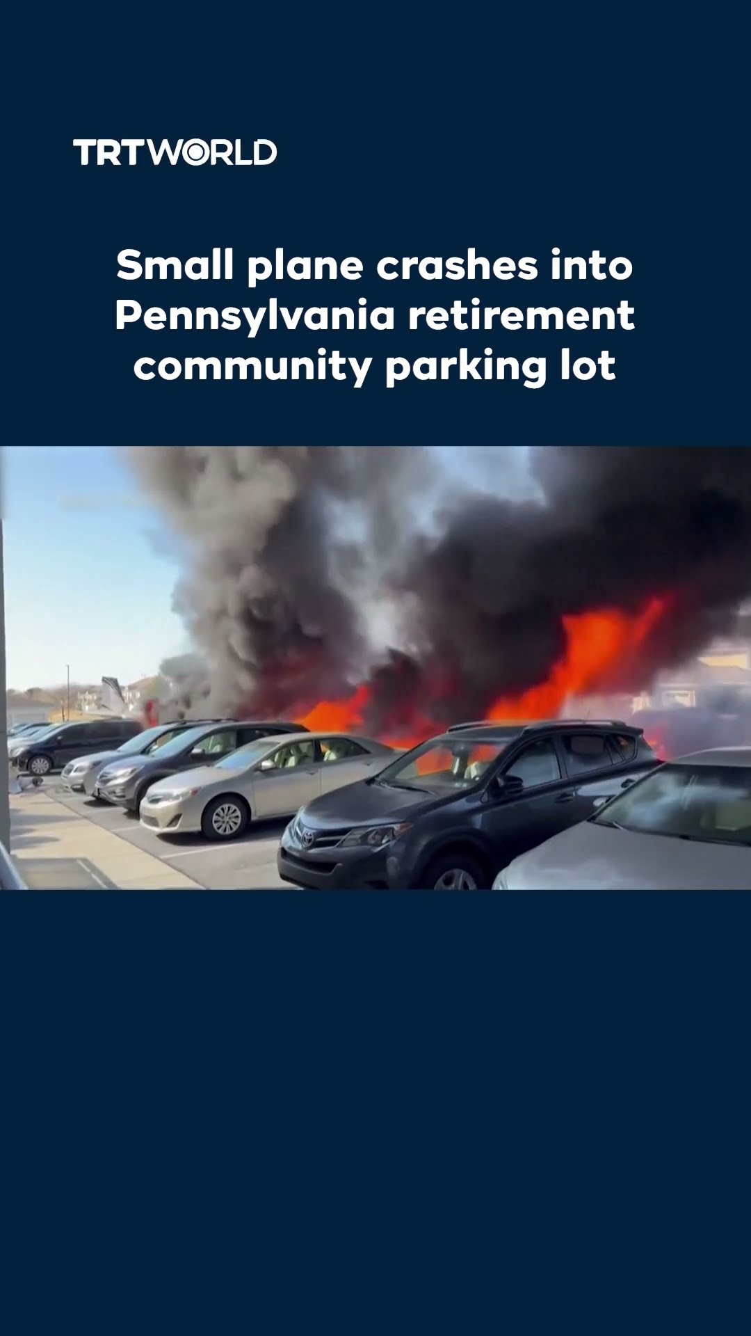 Small plane crashes into Pennsylvania retirement community parking lot