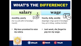 Salary vs Wage
