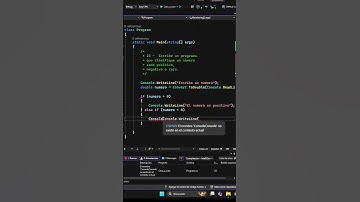 Ejercicio 23 de 100: Clasificar un Número como Positivo, Negativo o Cero en C# 🖥️💡 #CSharp #Programa