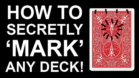 HOW TO MARK ANY DECK (AND DO AN INSANE CARD TRICK!)