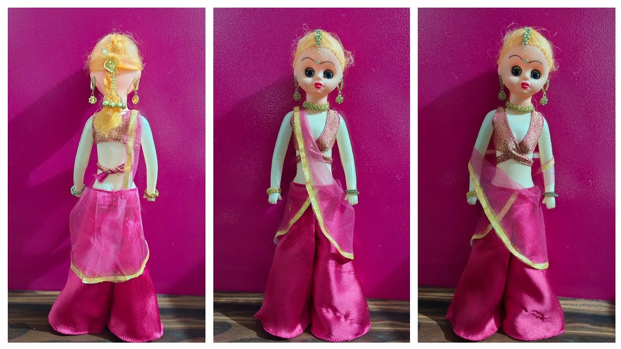 Palazzo with attached dupatta and designer balous cutting and sttiching