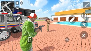 Indian Police vs Gangster Fight Gameplay | Open World Action Shooting Game 2026 | Full Mission screenshot 4