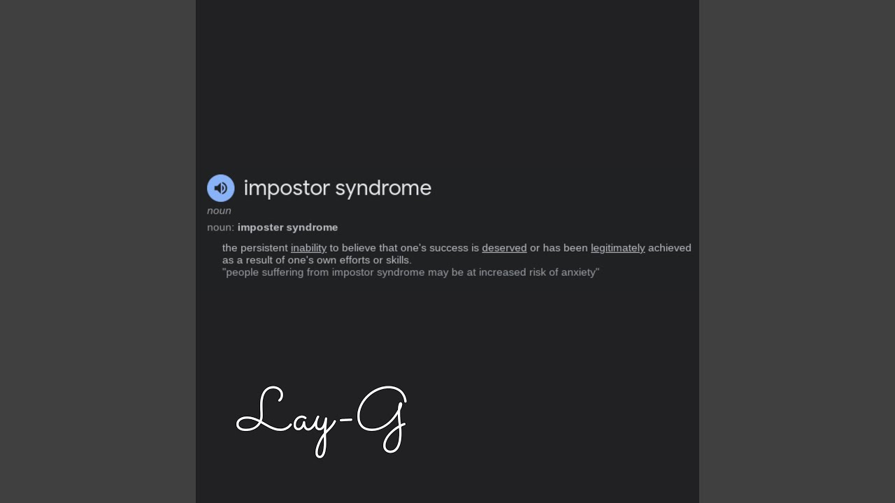 Watch Imposter Syndrome (Demo) on YouTube