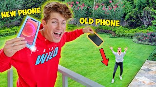 Breaking My Mom's Phone, Then Surprising Her With New Iphone 12!