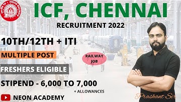 Railway ICF Apprentice Online Form 2022 Kaise Bhare | How to fill ICF Apprentice Online Form 2022