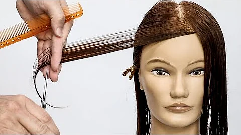 How to cut perfect face framing layers for long hair