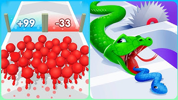 Max Levels Join Clash 3d Vs Snake Run Race  🔵🧿🔵🟦Walkthrough Gameplay HT34