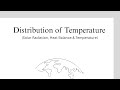 Distribution of Temperature (Solar Radiation, Heat Balance and Temperature)