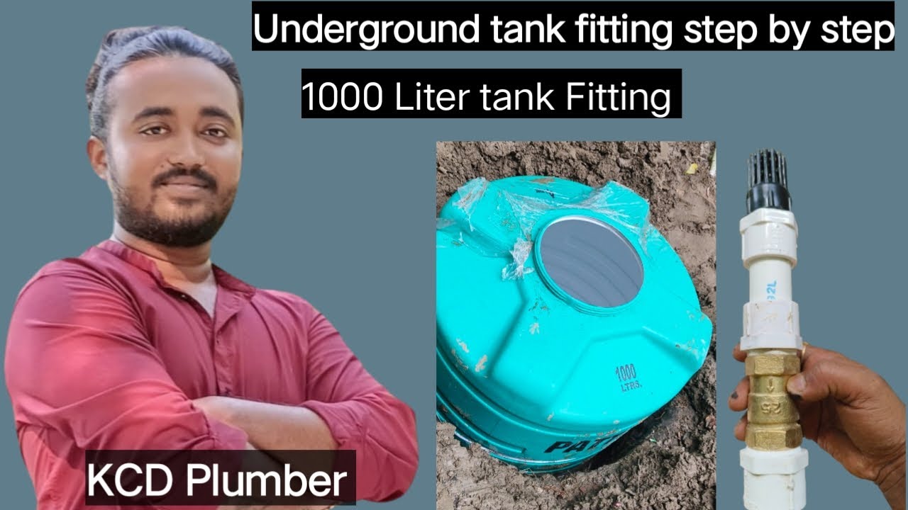 Underground tank fitting Reserver Tank fitting step by step