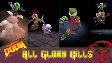Mighty Doom ( All 21 boss intros and Glory Kills😈)