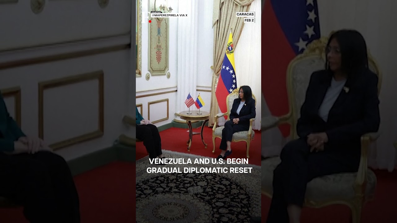 Venezuela's Rodriguez Meets US Envoy in Caracas | Subscribe to Firstpost | N18G