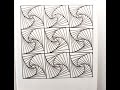 Zentangle:Only Straight Lines: 9x9 cm Zentangle Art