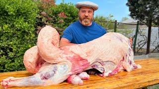 12-Hour Slow-Cooked Azerbaijani Lamb! 🐑🔥 Ancient Recipe with Unforgettable Flavor