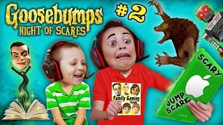 WEREWOLF KNOCKED OFF MIKE's HEAD 🎃@AHHH!@#%👻! GOOSEBUMPS NIGHT OF JUMP SCARES #2 (w/ FGTEEV Chase)