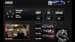 KARNAGE Clan Final Black Ops 2 Combat Record Stats Video