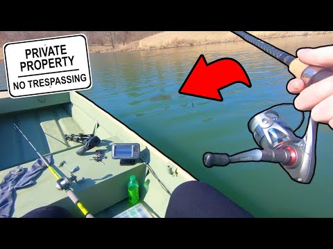 Jon Boat Fishing a PRIVATE POND for Early Spring Bass! (I CAUGHT THEM ALL!)