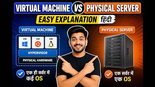 “Virtual Machine vs Physical Server | Easy Explanation Hindi”