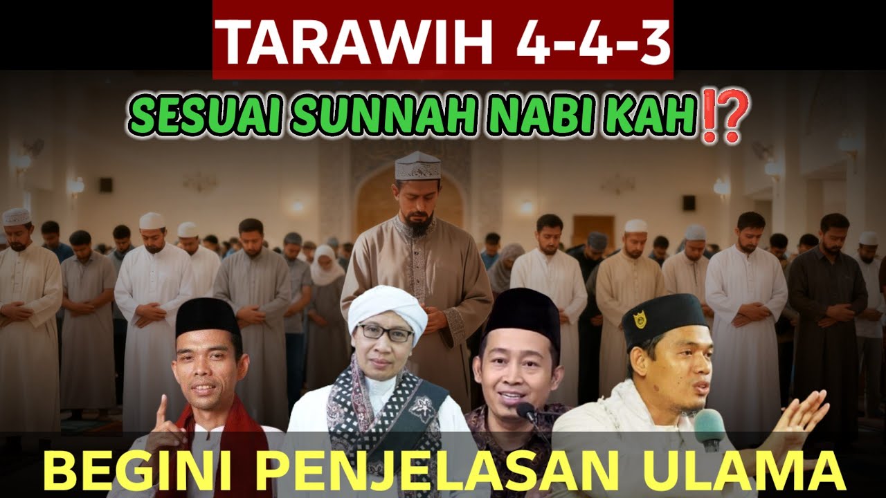 TARAWIH 4 RAKAAT SEKALI SALAM SESUAI SUNNAH⁉️BANYAK YANG HANYA IKUT DAN TANPA TAHU HUKUMNYA