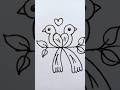 Love birds drawing easy #art #trending #viral#ytshorts