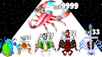 scorpion Monster Run :Spider Evolution Runner - Level Up Last Spider Max Level Gameplay
