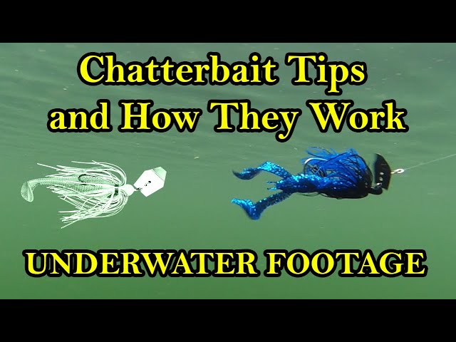 Chatterbait Fishing Lure Tips and How They Work Underwater (Underwater Bass  Fishing Lures) 