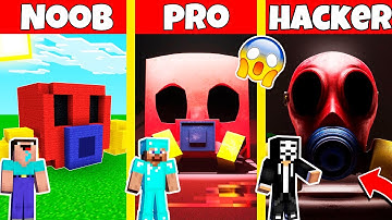 POPPY PLAYTIME CHAPTER 3 GAS MASK HOUSE BUILD CHALLENGE - NOOB vs PRO vs HACKER / Animation