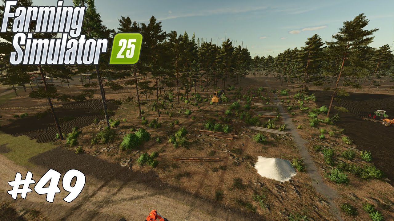 DARK FOREST 49 VENDENDO E CORTANDO A MADEIRA PARA PLANTAR O OLIVAL! FS25 4K60