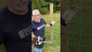 Stretching woven wire fence #farming #farmlife #ranchlife #ranching #farmer