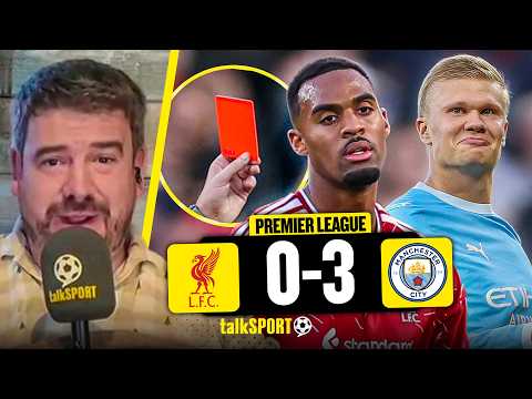 "NEVER BEEN A BOOKING!" Alex Crook DISAGREES with Gravenberch's red card vs Man City!