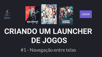 Criando um programa em Java que executa jogos - #1 Navegação entre telas