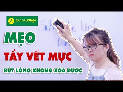 Video Cách tẩy vết mực bút lông không xoá được - Bách hoá... - youtube