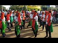 Republic day dance by rajaguru students in chennammaji circle kittur