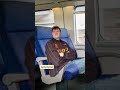Yoga in the train