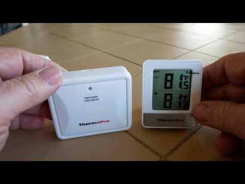 ThermoPro TP280B Wireless Indoor Outdoor Weather Station Thermometer Setup  Video 