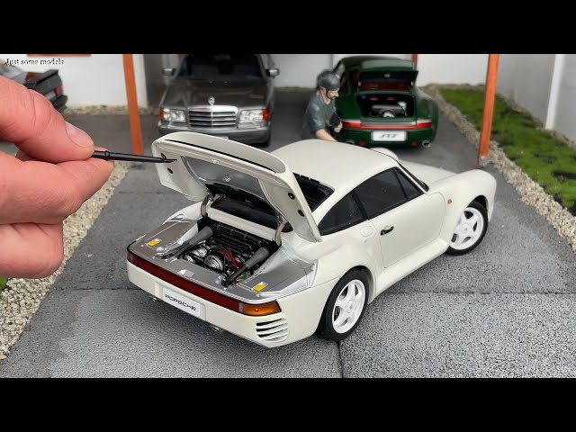 1:18 Porsche 959 '86, white - Autoart [Unboxing] - YouTube