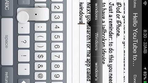 how to get Windows 7 on the ipod/iPhone