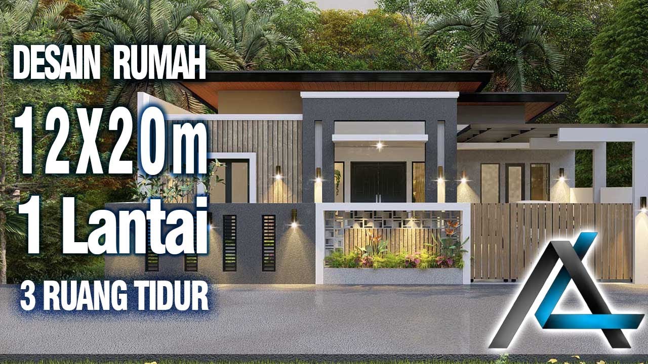 Desain Rumah 12 X 20 Meter I Banjarmasin Desain Rumah Kontemporer Modern Youtube<script async src=
