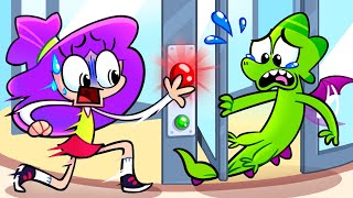 Revolving Door Safety 🙂 Funny English for Kids!