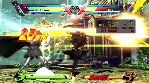 UMvC3 Deadpool - Midscreen to Corner, Doom assist