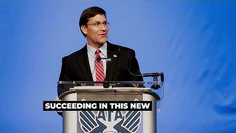 ASC 19 Secretary of Defense Dr. Esper Video Quotester (2019) 🇺🇸