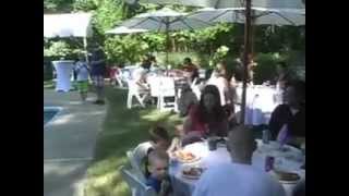 Hawaiian Luau, themed pool party. Island Music.Steel Pan Music Atlanta.