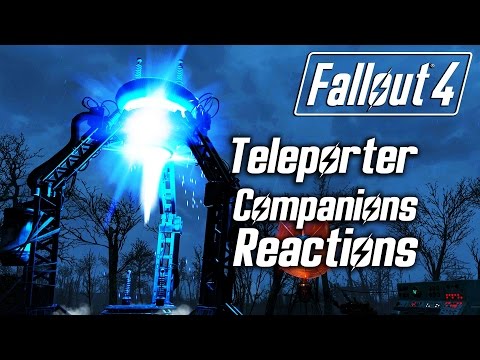 Fallout 4 - Building the Teleporter - All Companions Reactions