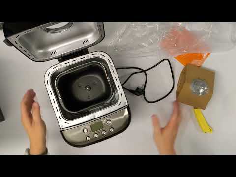 Хлібопічка RAF R.208 функція безглютенової випічки 600 Вт антипригарне покриття класичний буханець, видео 1